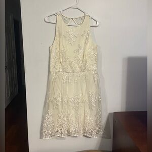 White cocktail dress